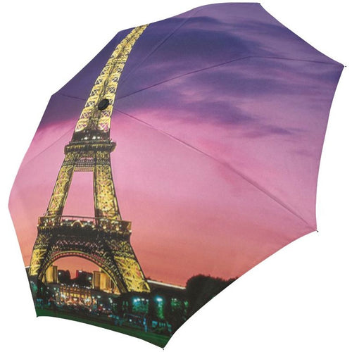 Destination printed Auto-Fold Fashion Umbrella
