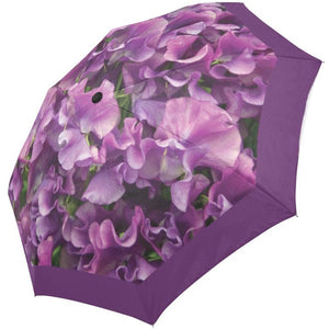 Border Printed Auto Foldable Umbrella