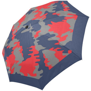 Border Printed Auto Foldable Umbrella