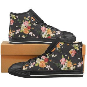 Floral Printed Women High Top Printed Sneakers