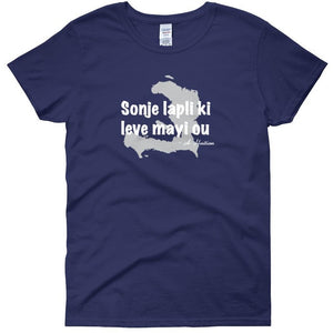 Haitian Remember Proverb - Women's short sleeve t-shirt