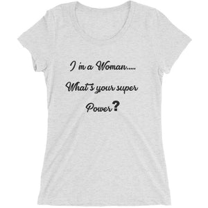 Super Power Woman- Ladies' short sleeve t-shirt