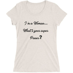 Super Power Woman- Ladies' short sleeve t-shirt