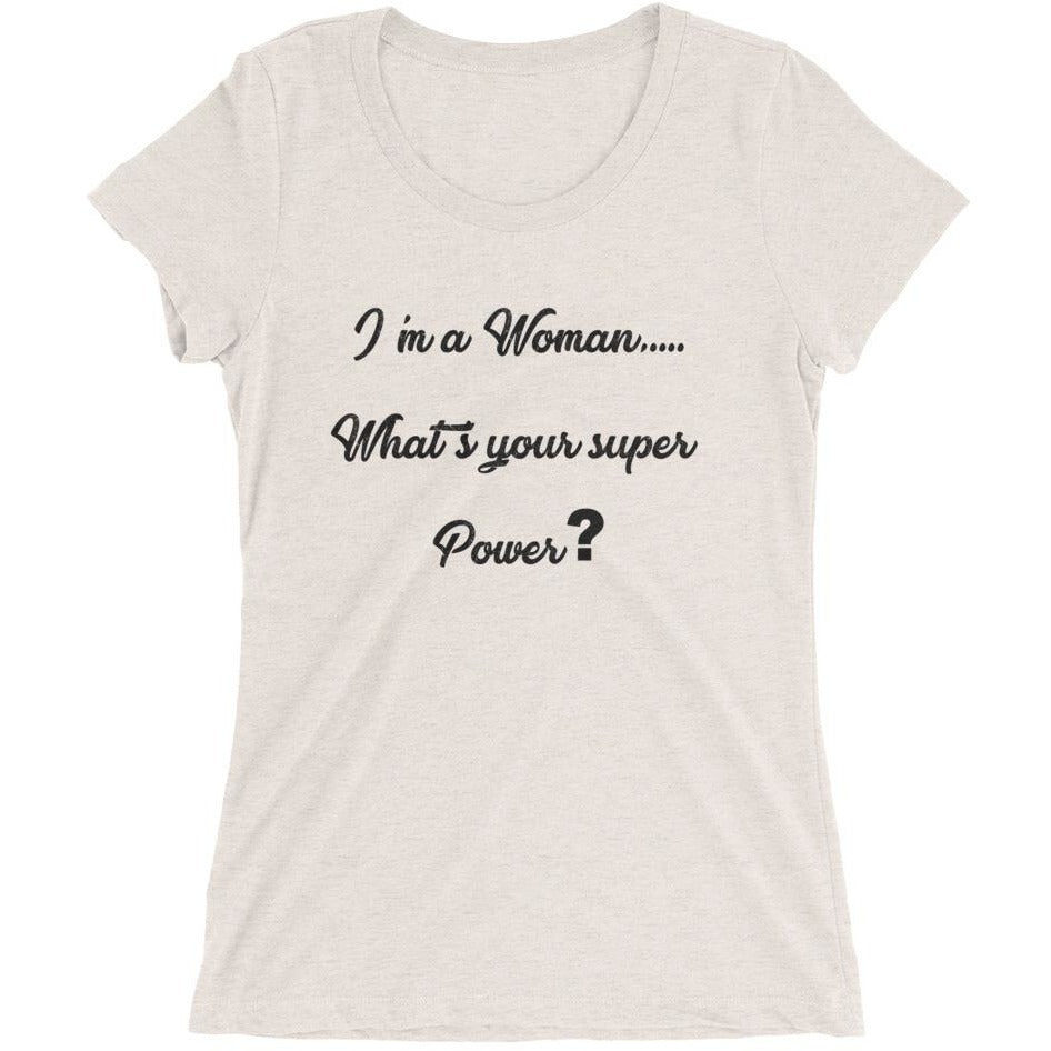 Super Power Woman- Ladies' short sleeve t-shirt